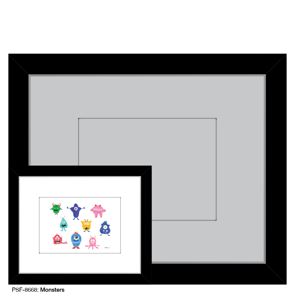 Monsters, Print (#8668) - Printed Canvas