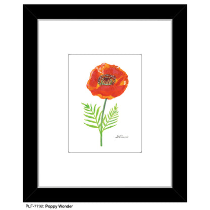 Poppy Wonder, Print (#7792A), Print Matted, www.printedcanvas.com