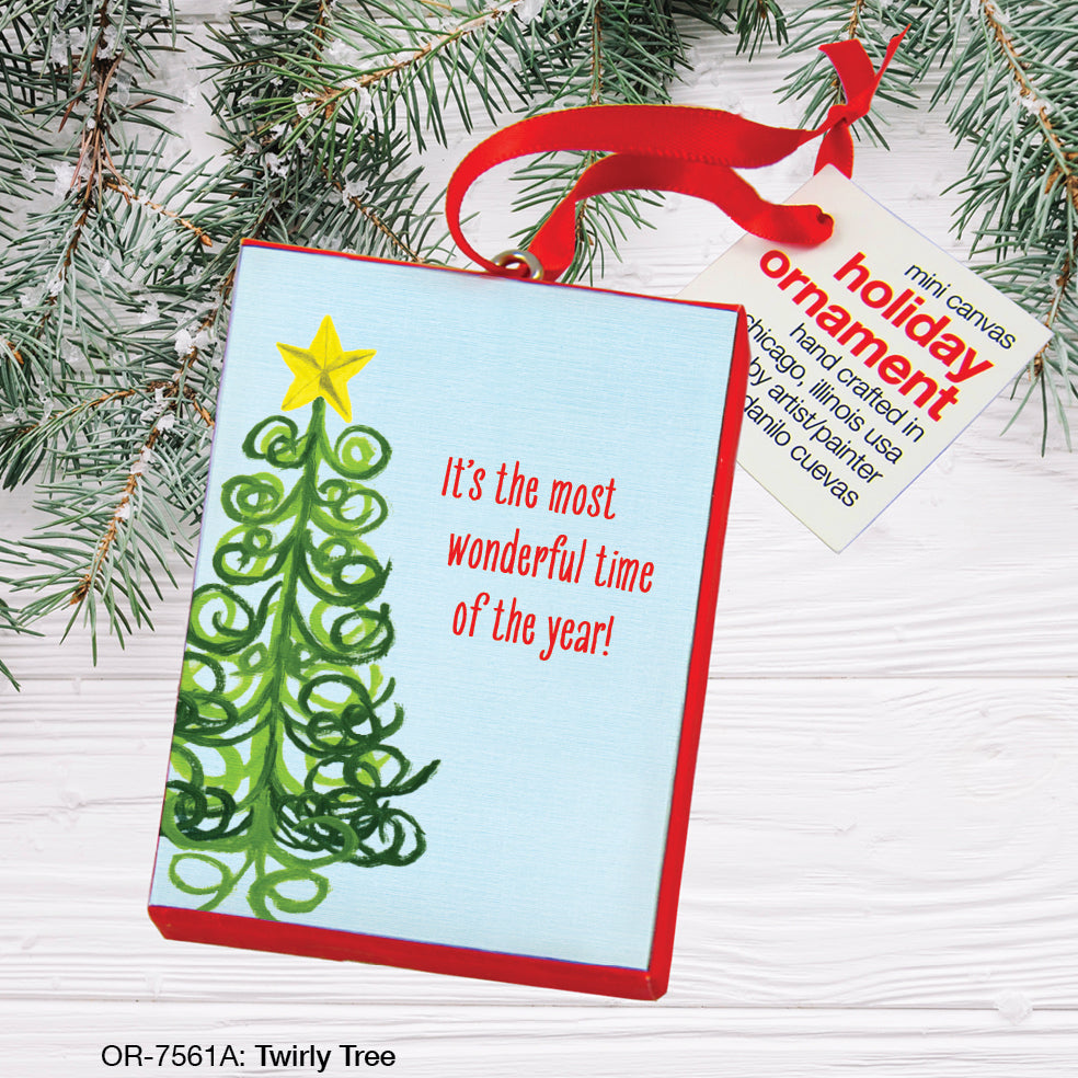 Twirly Tree, Ornament (OR-7561A), Front, printedcanvas.com