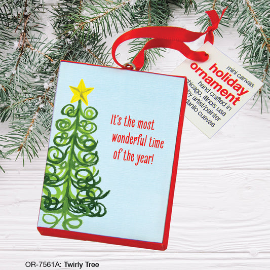 Twirly Tree, Ornament (OR-7561A), Front, printedcanvas.com