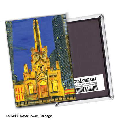 Water Tower, Chicago, Magnet (M-7483A), blank, printedcanvas.com