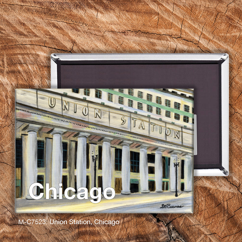 Union Station, Chicago, Magnet (M-7523A), front, printedcanvas.com