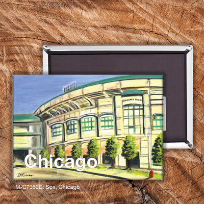Sox, Chicago, Magnet (M-7360D), front, printedcanvas.com