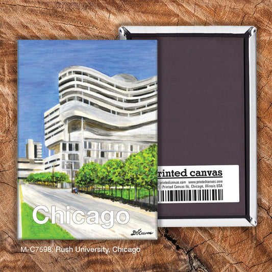 Rush University, Chicago, Magnet (M-7598A), front, printedcanvas.com