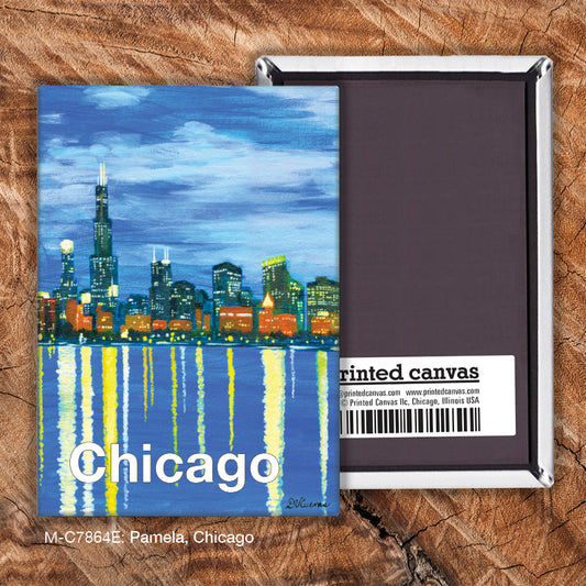 Pamela, Chicago, Magnet (M-7864E), front, printedcanvas.com