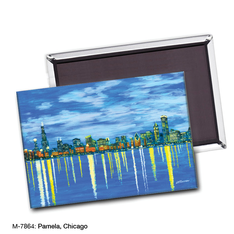 Pamela, Chicago, Magnet (M-7864A), blank, printedcanvas.com