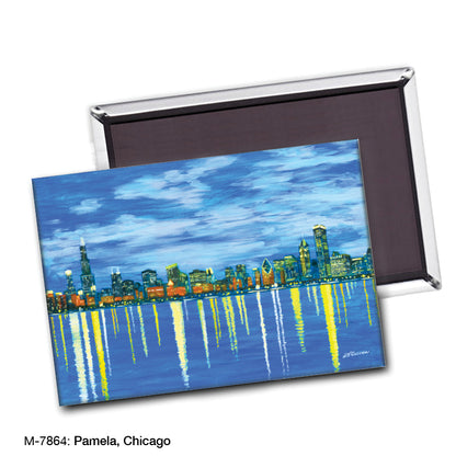 Pamela, Chicago, Magnet (M-7864A), blank, printedcanvas.com