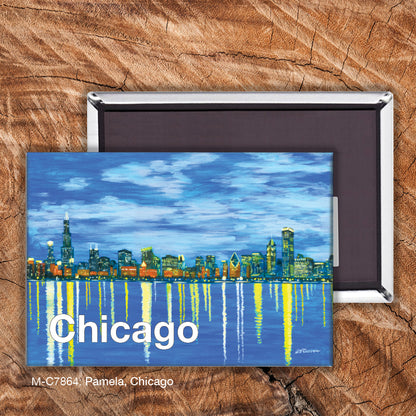 Pamela, Chicago, Magnet (M-7864A), front, printedcanvas.com