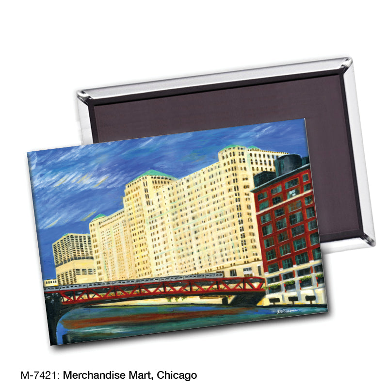 Merchandise Mart, Chicago, Magnet (M-7421A), blank, printedcanvas.com