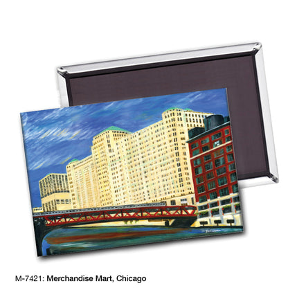 Merchandise Mart, Chicago, Magnet (M-7421A), blank, printedcanvas.com