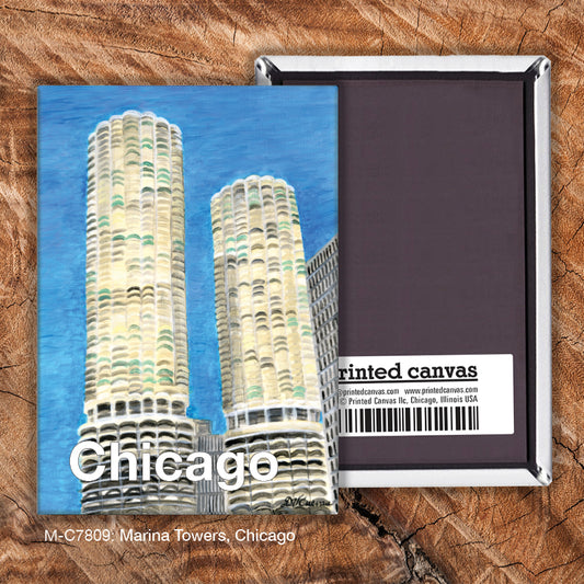 Marina Towers, Chicago, Magnet (M-7809A), front, printedcanvas.com