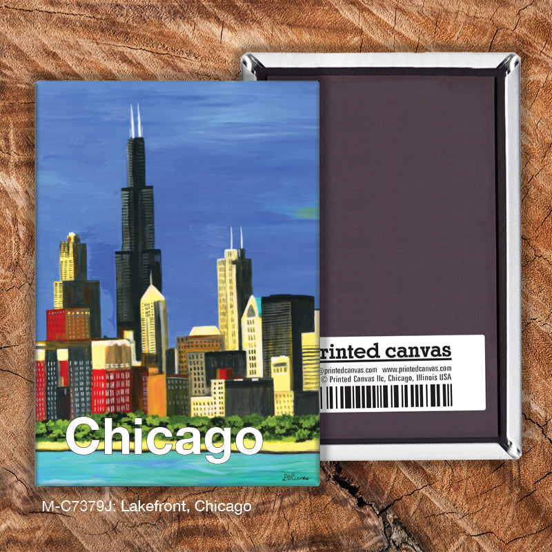 Lakefront, Chicago, Magnet (M-7379J), front, printedcanvas.com