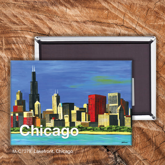 Lakefront, Chicago, Magnet (M-7379A), front, printedcanvas.com