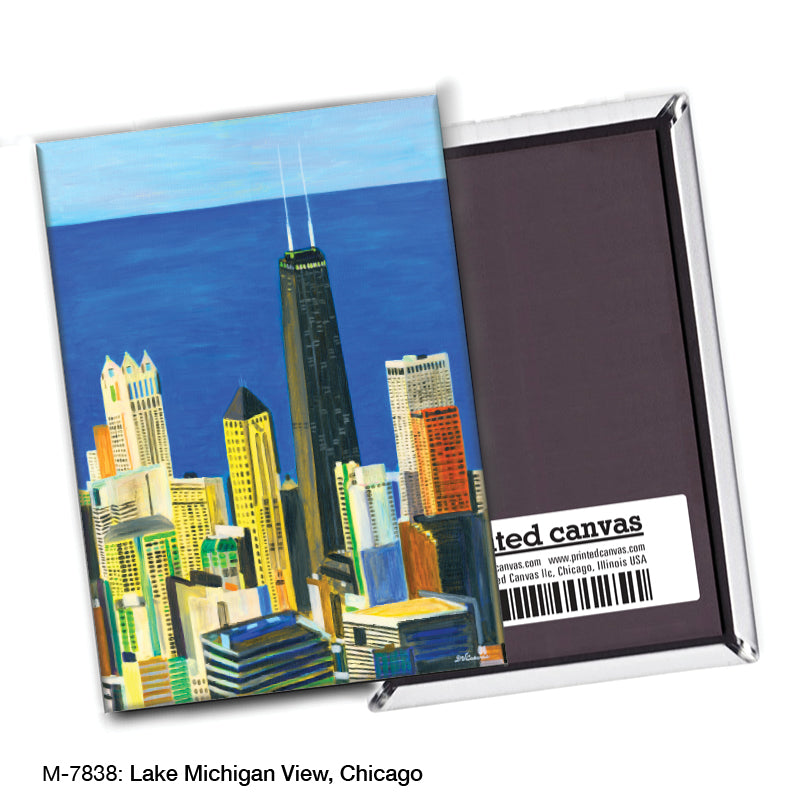 Lake Michigan View, Chicago, Magnet (M-7838A), blank, printedcanvas.com