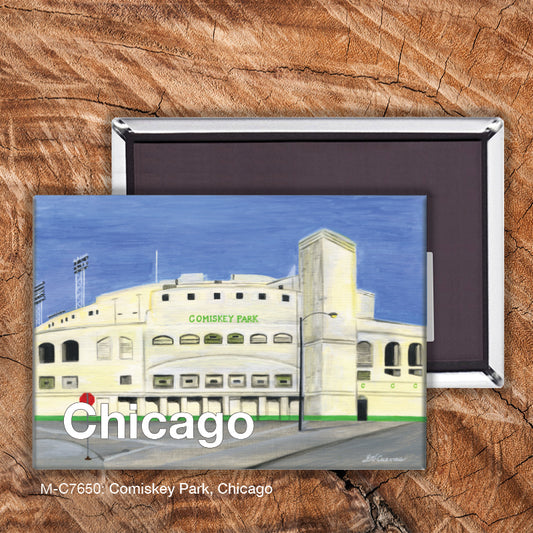 Comiskey Park, Chicago, Magnet (M-7650A), front, printedcanvas.com