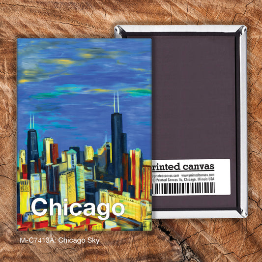 Chicago Sky, Magnet (M-7413A), front, printedcanvas.com