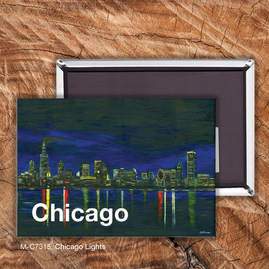 Chicago Lights, Magnet (M-7315A), front, printedcanvas.com