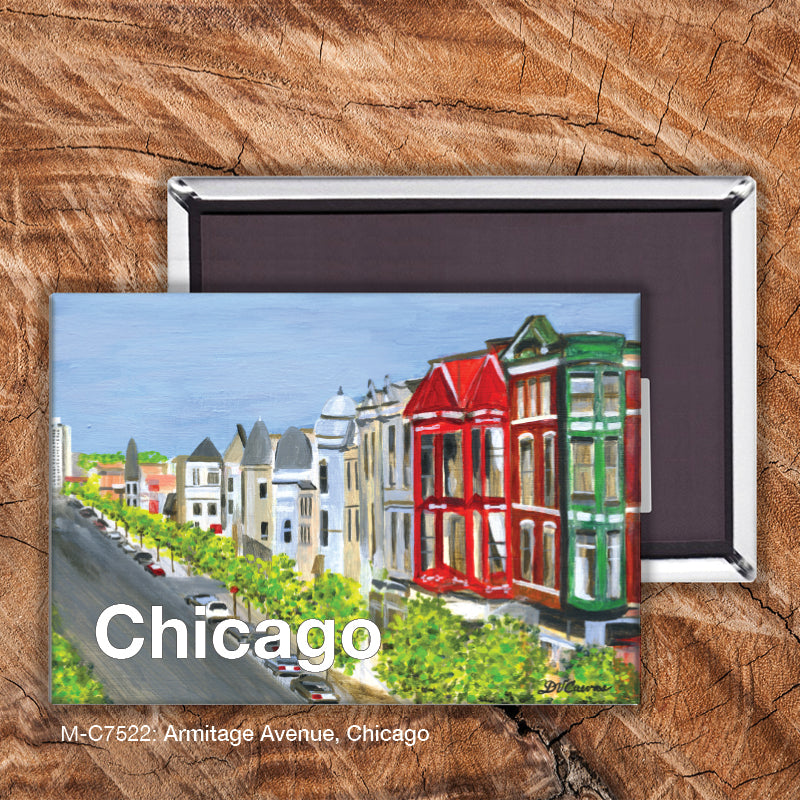 Armitage Avenue, Chicago, Magnet (M-7522A), front, printedcanvas.com