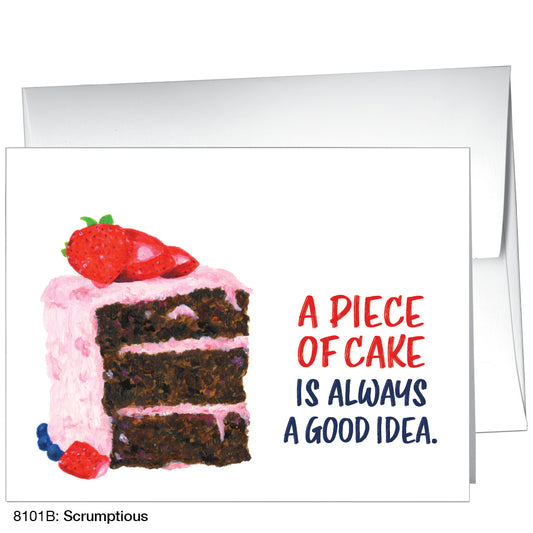 Scrumptious, Greeting Card (8101B), A2 Card Front, www.printedcanvas.com
