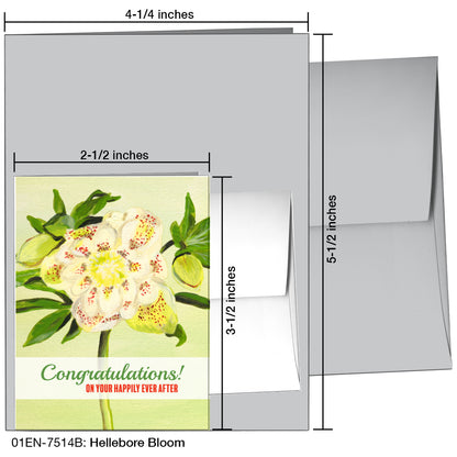 Hellebore Bloom, Greeting Card (7514B), Enclosure, printedcanvas.com