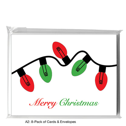 Twinkling Lights, Greeting Card (8436C), A2 8-Pack, printedcanvas.com
