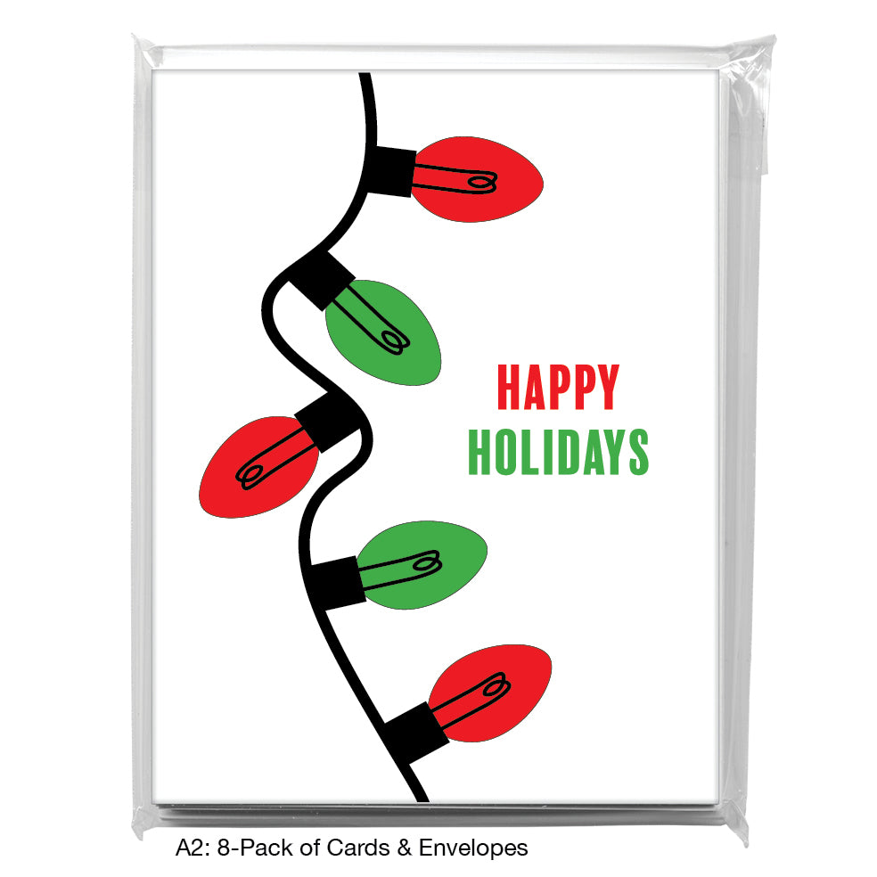 Twinkling Lights, Greeting Card (8436AA), A2 8-Pack, printedcanvas.com