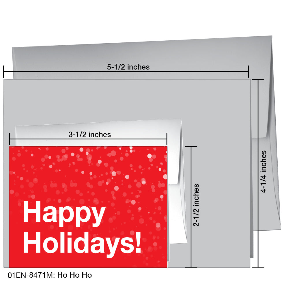 Ho Ho Ho, Greeting Card (8471M), Enclosure, printedcanvas.com