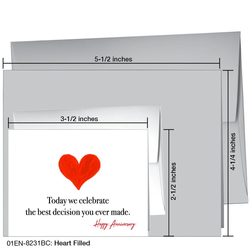 Heart Filled, Greeting Card (8231BC), Enclosure, printedcanvas.com