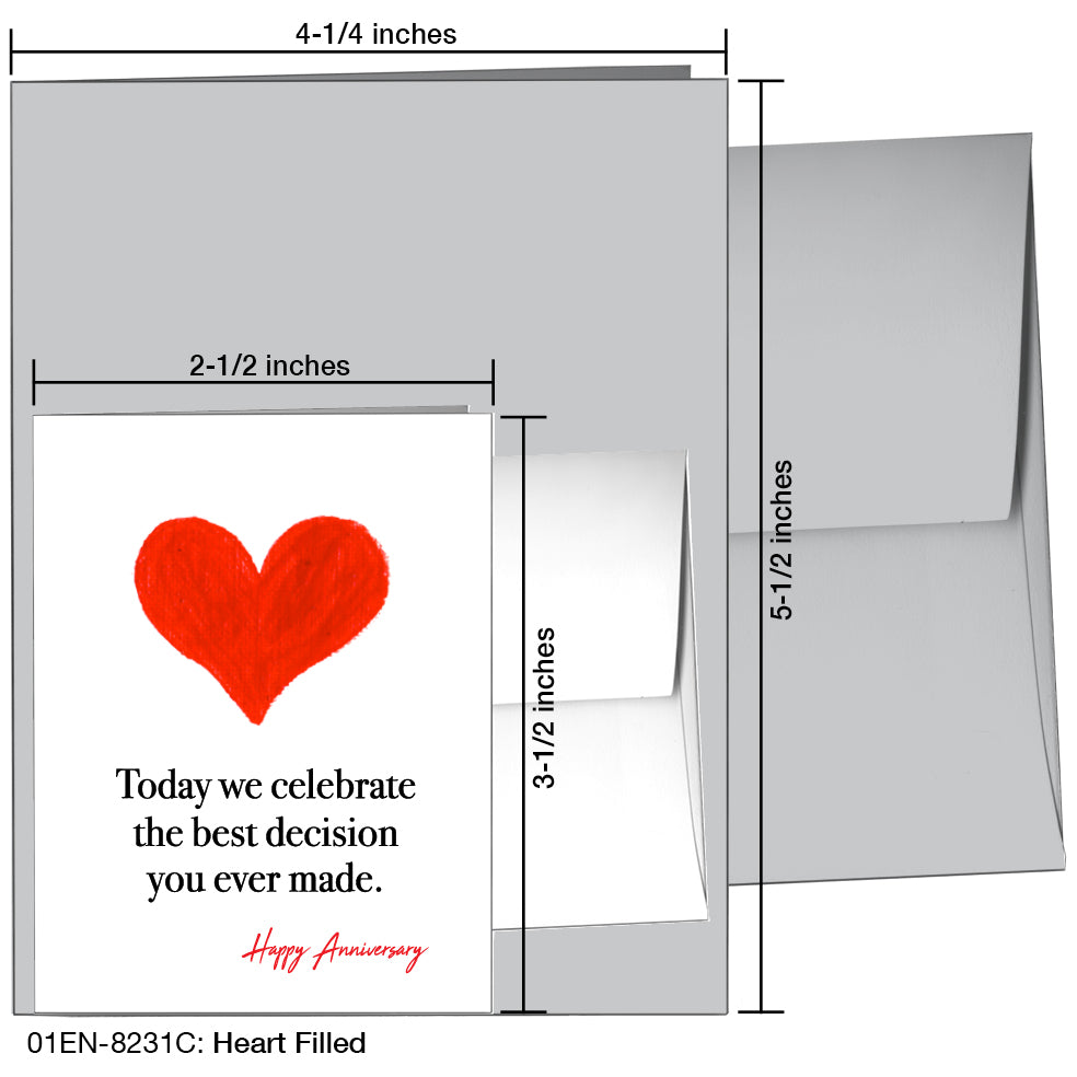 Heart Filled, Greeting Card (8231C), Enclosure, printedcanvas.com