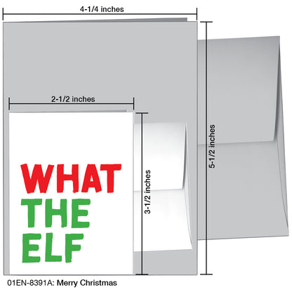 Merry Christmas, Greeting Card (8391A), Enclosure, printedcanvas.com