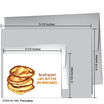 Pancakes, Greeting Card (8118A), Enclosure Card, www.printedcanvas.com