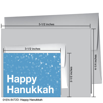 Happy Hanukkah, Greeting Card (8472D), Enclosure, printedcanvas.com