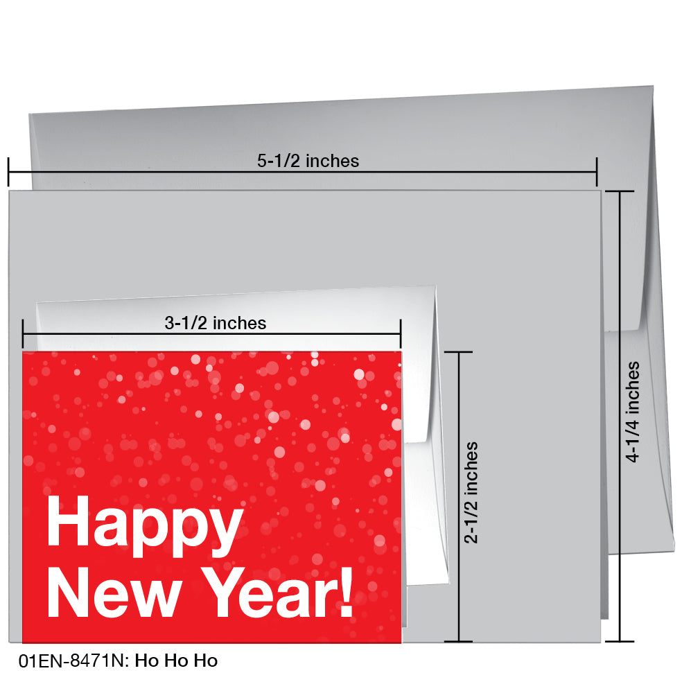 Ho Ho Ho, Greeting Card (8471N), Enclosure, printedcanvas.com