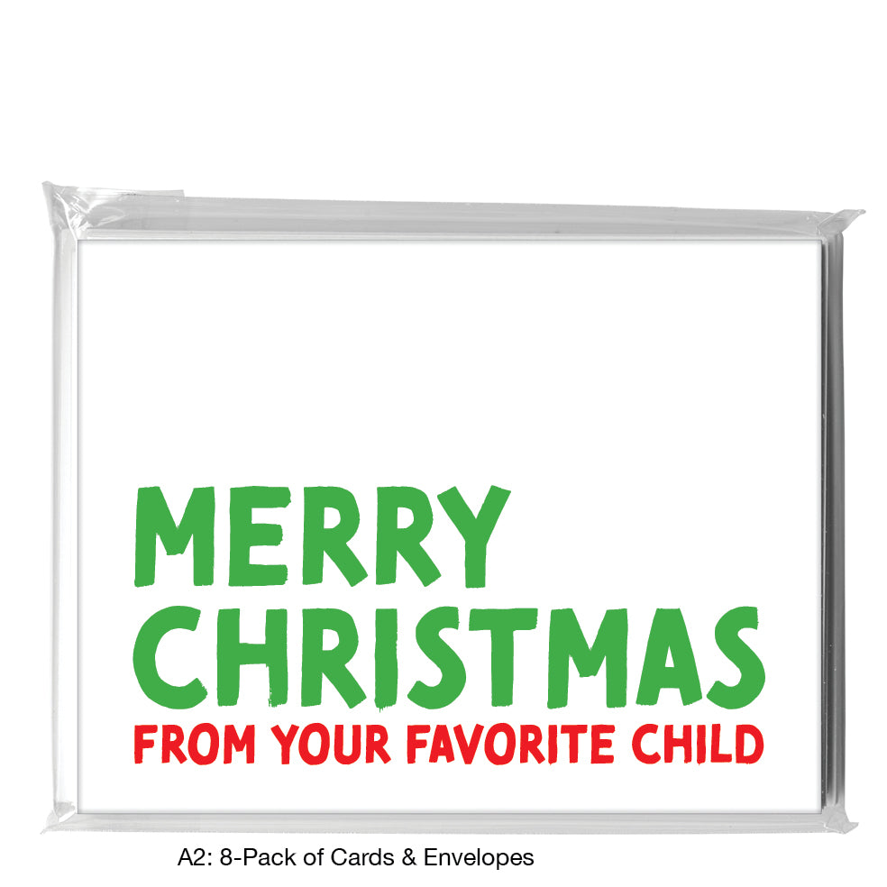 Merry Christmas, Greeting Card (8391C), A2 8-Pack, printedcanvas.com