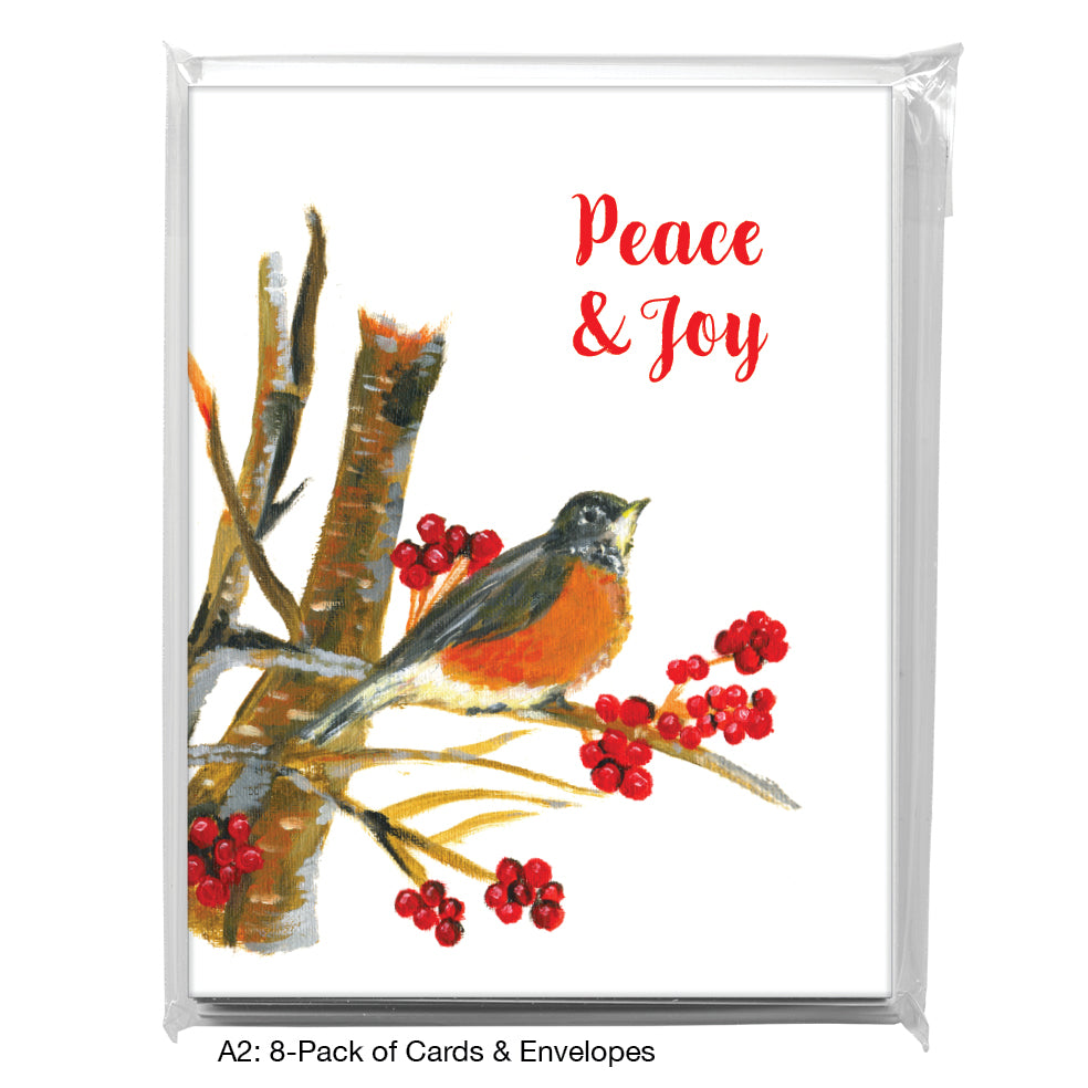 Robin, Greeting Card (7357B), 8-Pack, www.printedcanvas.com