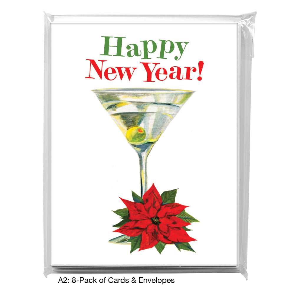 Martini, Greeting Card (7135K), A2 8-Pack, printedcanvas.com