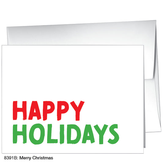 Merry Christmas, Greeting Card (8391B), A2 Card, printedcanvas.com