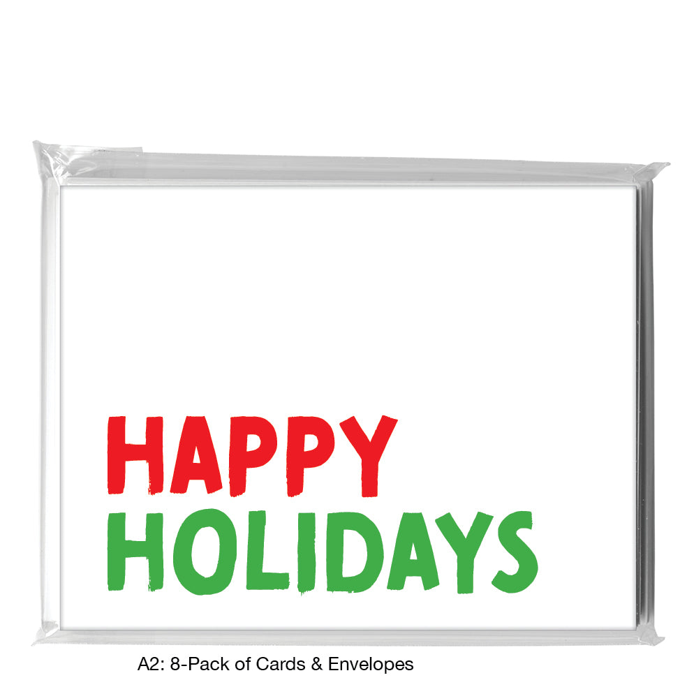 Merry Christmas, Greeting Card (8391B), A2 8-Pack, printedcanvas.com