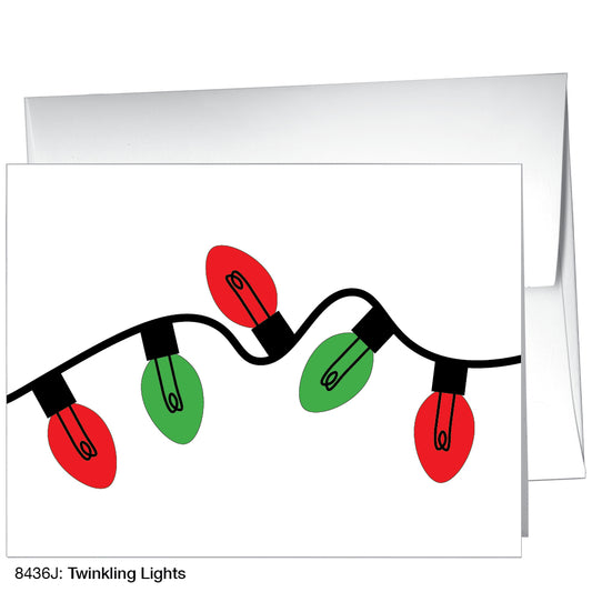 Twinkling Lights, Greeting Card (8436J), A2, printedcanvas.com