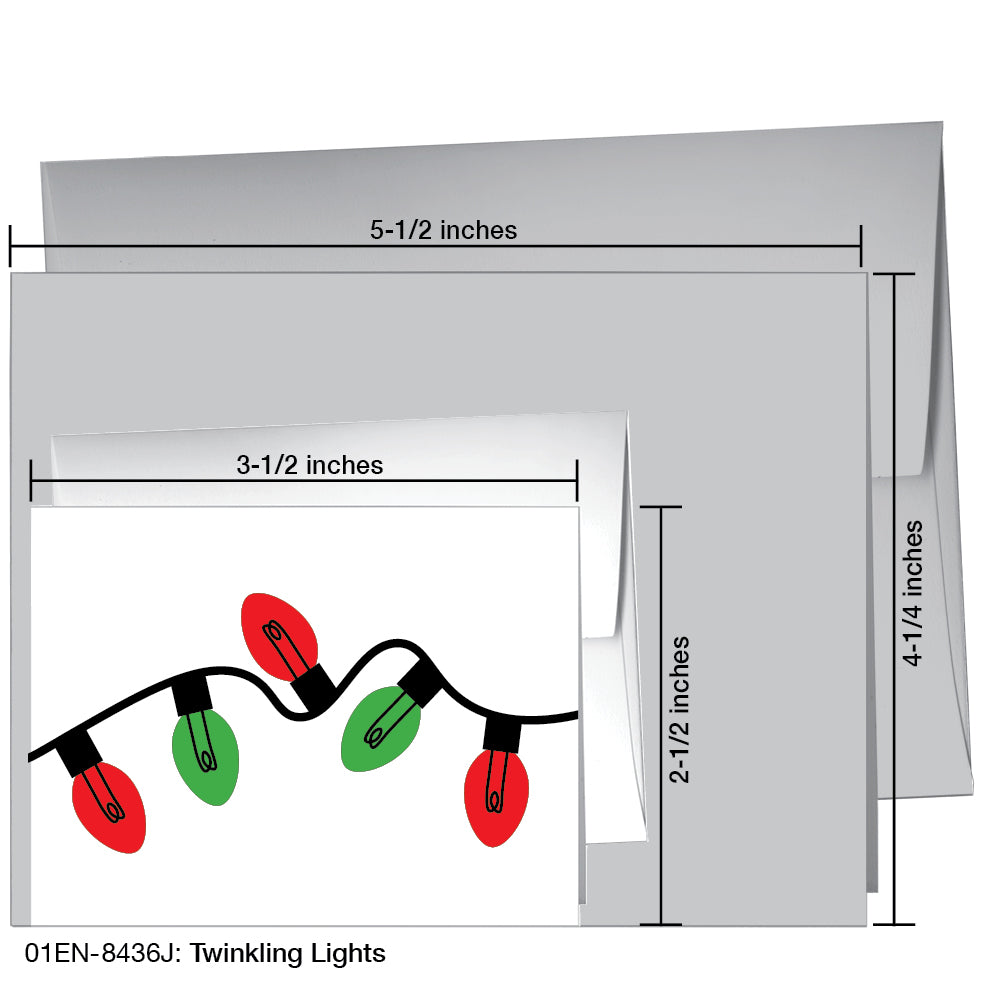 Twinkling Lights, Greeting Card (8436J), Enclosure, printedcanvas.com