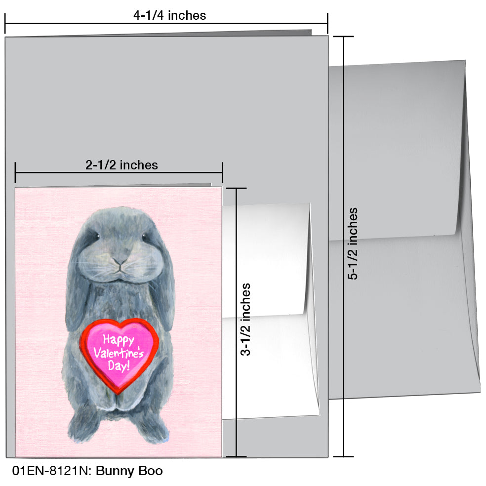 Bunny Boo, Greeting Card (8121N), Enclosure, printedcanvas.com