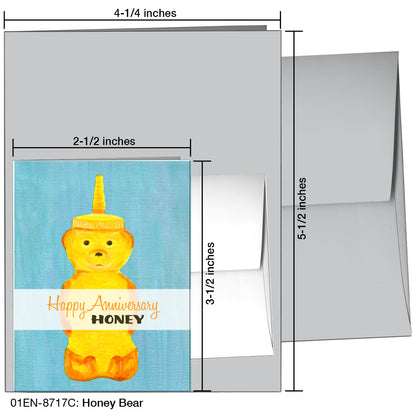 Honey Bear, Greeting Card (8717C), Enclosure, printedcanvas.com