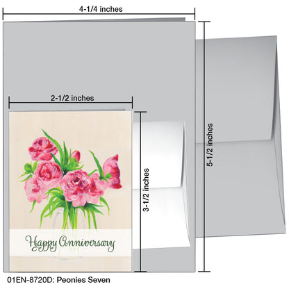 Peonies Seven, Greeting Card (8720D), Enclosure, printedcanvas.com