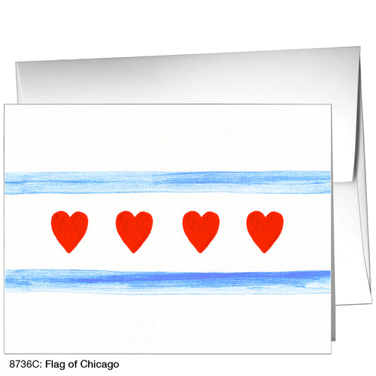 Flag of Chicago, Greeting Card (8736C), A2, printedcanvas.com