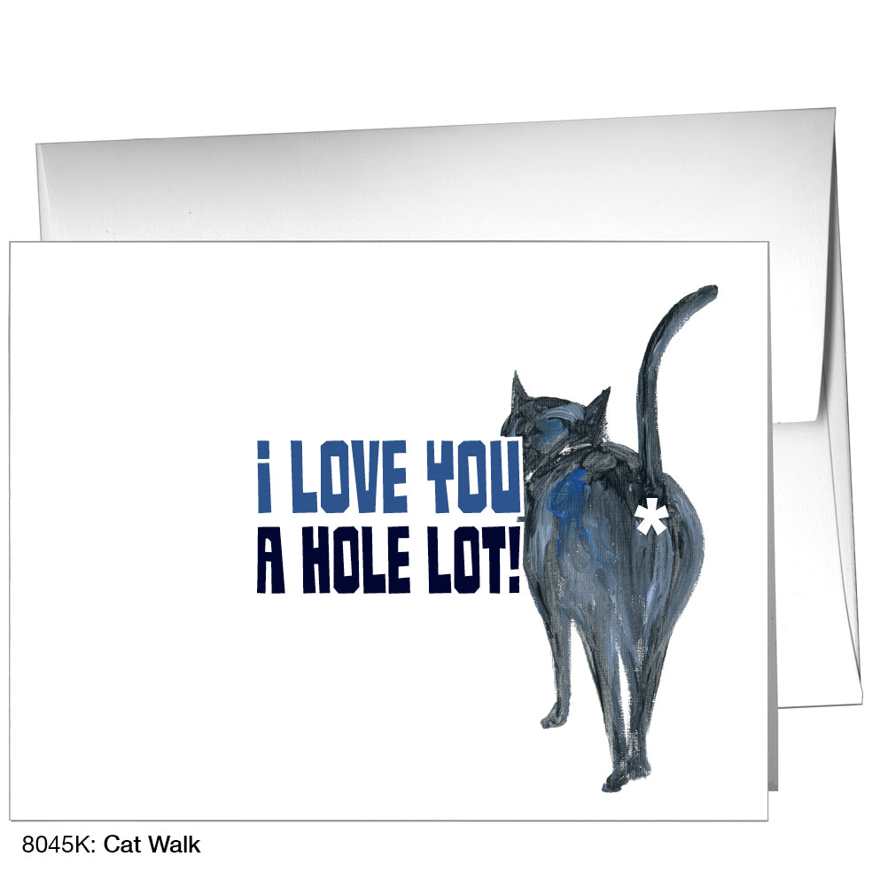 Cat Walk, Greeting Card (8045K), A2 Card, printedcanvas.com