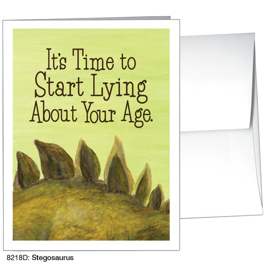 Stegosaurus, Greeting Card (8218D), A2, printedcanvas.com