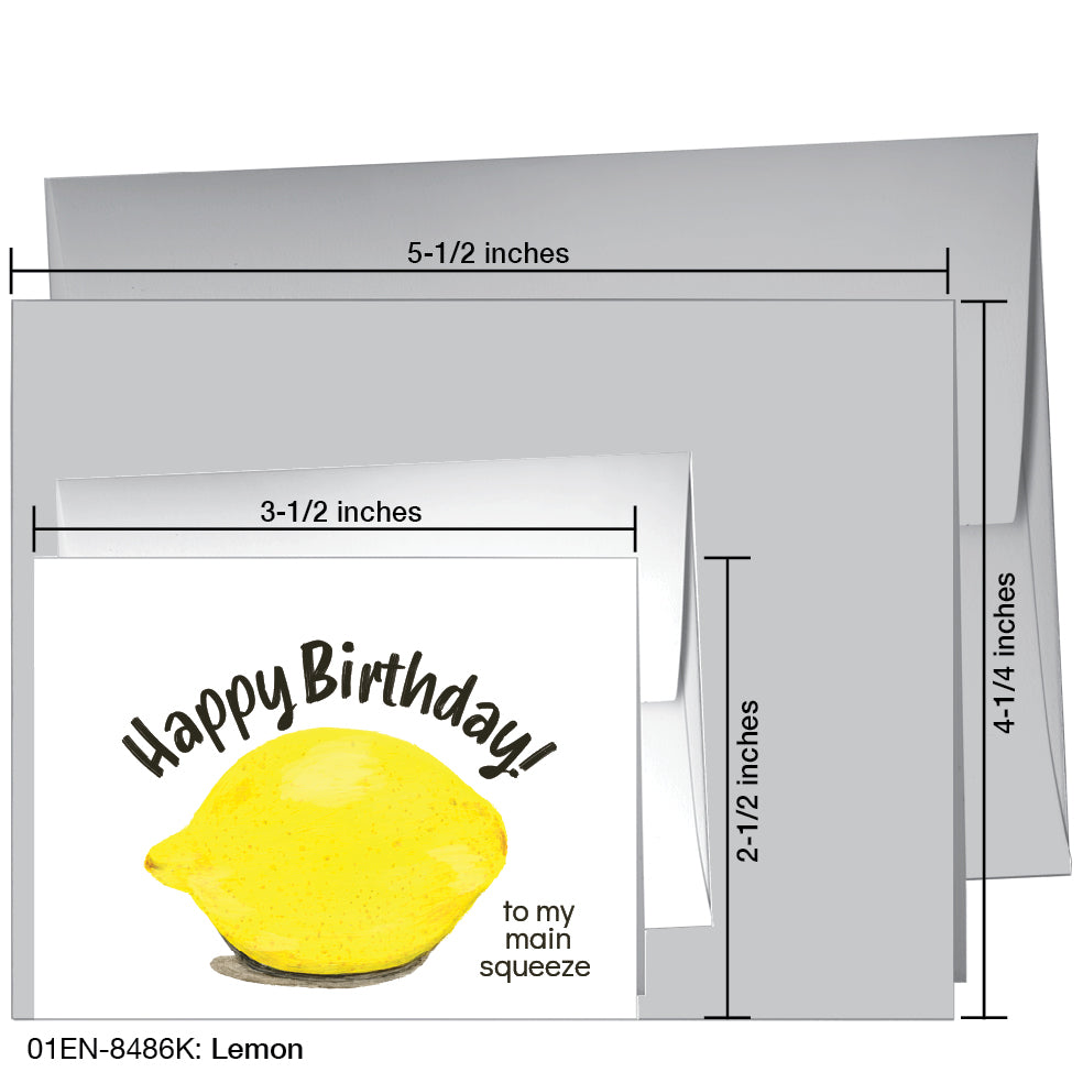 Lemon, Greeting Card (8486K), Enclosure Card, printedcanvas.com
