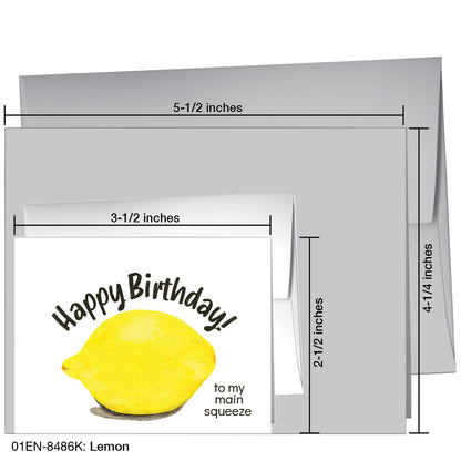 Lemon, Greeting Card (8486K), Enclosure Card, printedcanvas.com