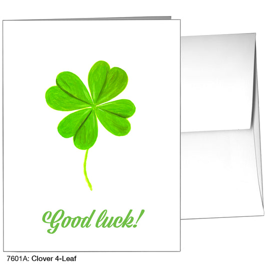 Clover 4-Leaf, Greeting Card (7601A), A2, printedcanvas.com