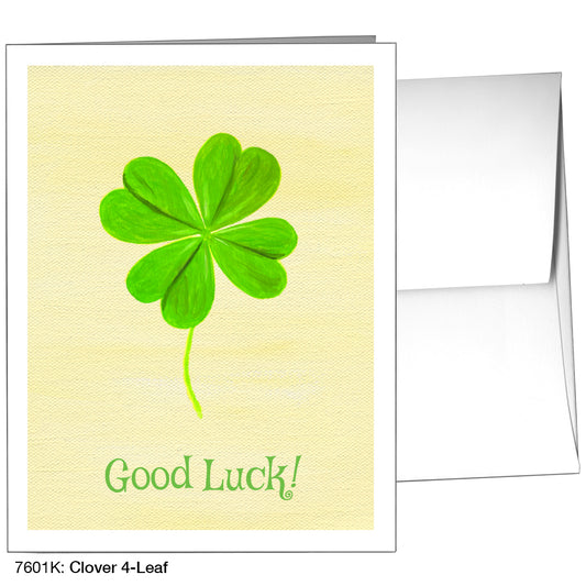 Clover 4-Leaf, Greeting Card (7601K), A2, printedcanvas.com